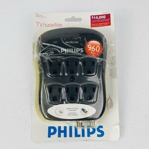 Philips TV Satellite SPP2217WA 17 Wall Extension Connector Adapater 6 Outlet